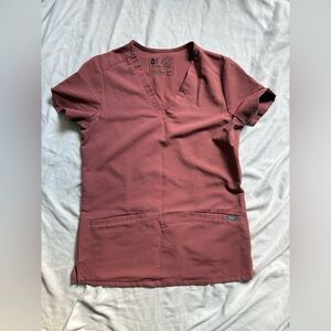 Figs Women's Mauve Casma Scrub Top